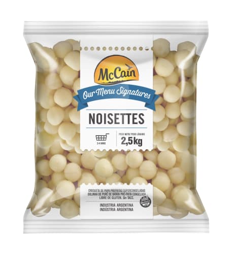 Batata congelada Noisettes Mc Cain 2,5Kg - 4 Unidades